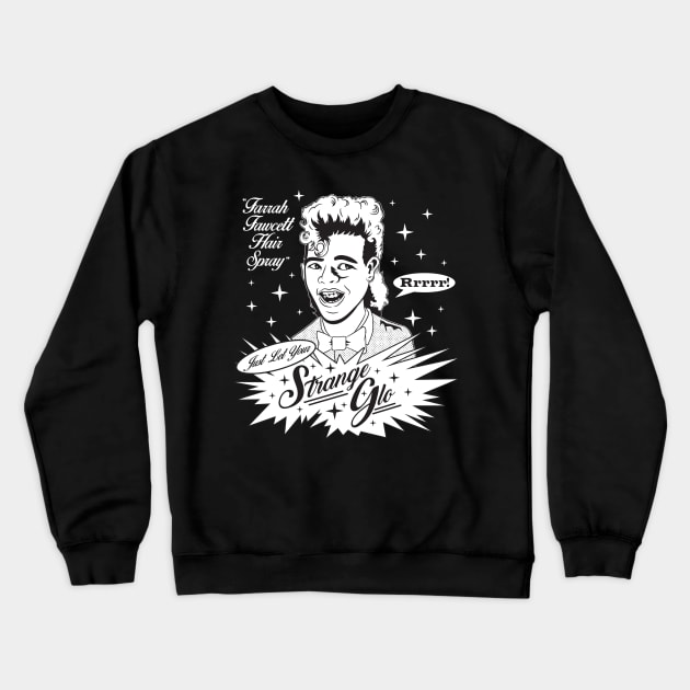 Srange Glo Crewneck Sweatshirt by wolfkrusemark